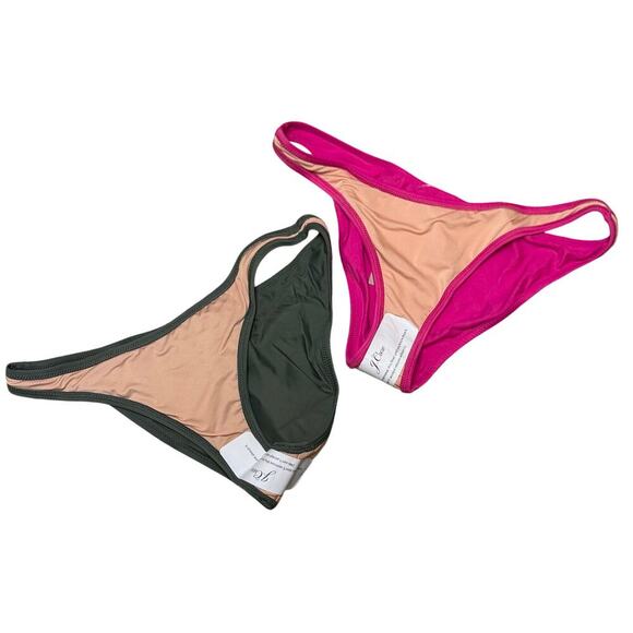 J.Crew Heritage 1989 High-Leg Bikini Bottom - Set of 2 (Size M) - Picture 3 of 9